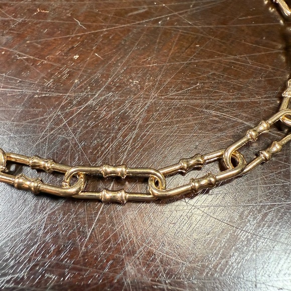 Ettika Gold Necklace chain links with 1" links Adjustable Length ~15”-20” - Picture 3 of 4